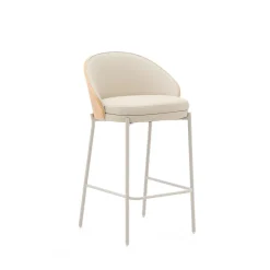 Barkruk Eamy Lederlook (zithoogte 65cm)