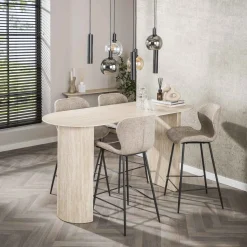 Bartafel Laycie Travertinlook, 178 x 70cm