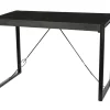 Bartafel Norris Mangohout en staal, 140 x 80cm