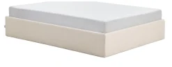 Bed Nelzi Met uitklapbare bedbodem, kleur Ecru