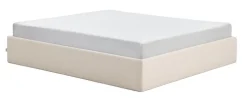 Bed Nelzi Met uitklapbare bedbodem, kleur Ecru