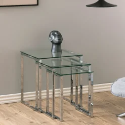 Bijzettafel Lone set van 3 stuks