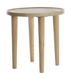 Bijzettafel Qiano Mangohout, 45cm, kleur Naturel