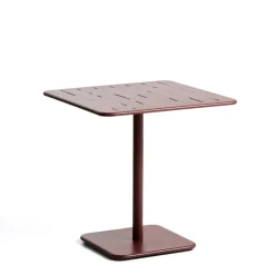 Bistrotafel Brai Staal, 70 x 70cm, kleur Donkerrood