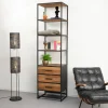 Boekenkast Manilla Teak, 60 x 220cm