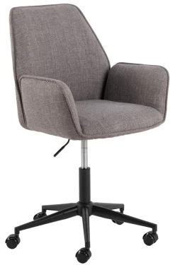 Bureaustoel Dantrell Structuurstof, kleur Grijs/Bruin