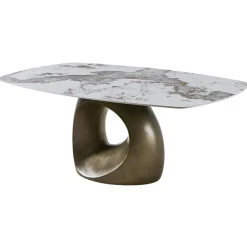 Deens Ovale Eettafel Castello Keramiek in marmerlook
