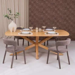 Deens Ovale Eettafel Crotone Acaciahout