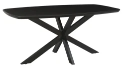 Deens Ovale Eettafel Jesper Mangohout, kleur Zwart