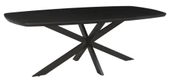 Deens Ovale Eettafel Jesper Mangohout, kleur Zwart