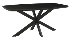 Deens Ovale Eettafel Jesper Mangohout, kleur Zwart