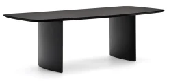 Deens Ovale Eettafel Litto MDF, kleur Zwart