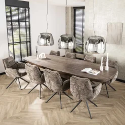 Deens Ovale Eettafel Willem Acaciahout, 300 x 120cm