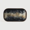 Dienblad Organic 42 x 24cm, kleur Zwart