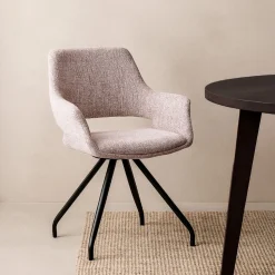 Draaibare Eetkamerstoel Capp Geweven stof