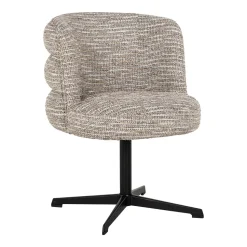 Draaibare Eetkamerstoel Chadwick Geweven stof, kleur Beige