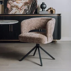 Draaibare Eetkamerstoel Mura Chenille