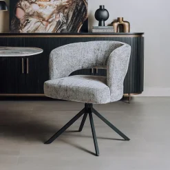 Draaibare Eetkamerstoel Mura Chenille
