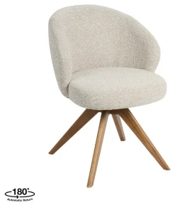 Draaibare Eetkamerstoel Sabi Bouclé