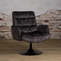 Draaibare Fauteuil Tropea Velvet