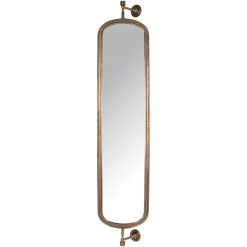 Draaibare Spiegel Hasting 192 x 41cm, kleur Brass Antique