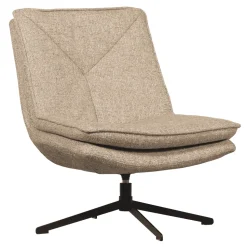 Draaifauteuil Milaro Geweven melange stof