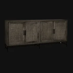 Dressoir Carini Hout en Webbing, 200cm