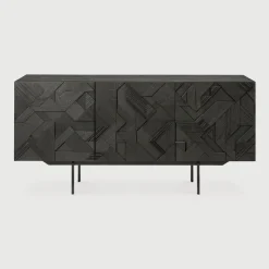 Dressoir Graphic Gevernist Teakhout