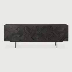 Dressoir Graphic Gevernist Teakhout