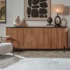 Dressoir Palazzo Teakhout en mineraal stucwerk