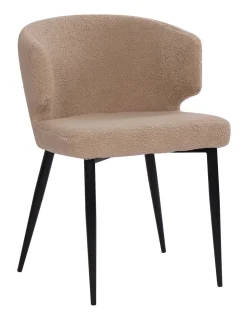 Eetkamerstoel Feigy Teddy, kleur Taupe