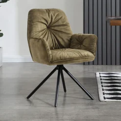 Eetkamerstoel Gadi Velvet, draaibaar