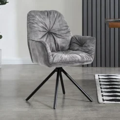 Eetkamerstoel Gadi Velvet, draaibaar
