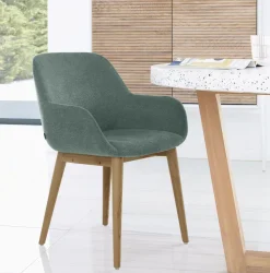 Eetkamerstoel Konna Met houten onderstel