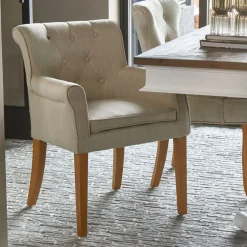 Eetkamerstoel La Scala Linen, kleur Flax