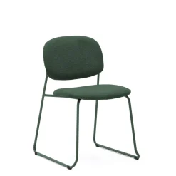 Eetkamerstoel Meli Chenille, kleur Groen