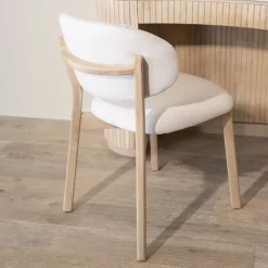 Eetkamerstoel Mikky Eikenhout en stof