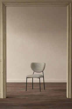Eetkamerstoel Ryheem Velvet, kleur Beige