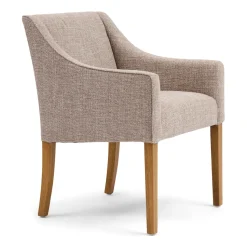 Eetkamerstoel Savile Row Chenille Jacquard, kleur Bright Taupe