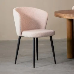 Eetkamerstoel Wave Bouclé, kleur Naturel