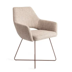 Eetkamerstoel Yanai Cross Rose Gold