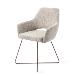 Eetkamerstoel Yanai Cross Rose Gold