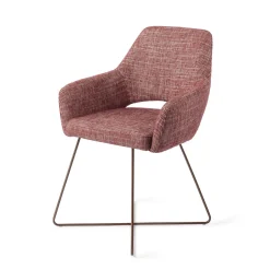 Eetkamerstoel Yanai Cross Rose Gold