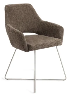 Eetkamerstoel Yanai Cross Steel