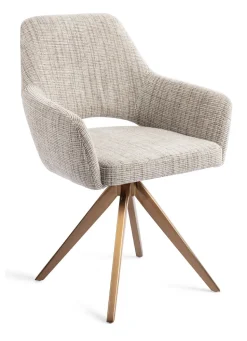 Eetkamerstoel Yanai Turn Rose Gold, Draaibaar