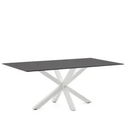 Eettafel Argo Glas, 200 x 100cm, kleur Zwart