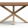Eettafel Argo Verouderd Eikenfineer, 160 x 90cm, kleur Naturel