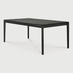 Eettafel Bok Gevernist Eikenhout, kleur Zwart
