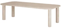 Eettafel Clio Mortex, kleur Zand