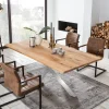 Eettafel Dashawn Eikenhout, kleur Zilver